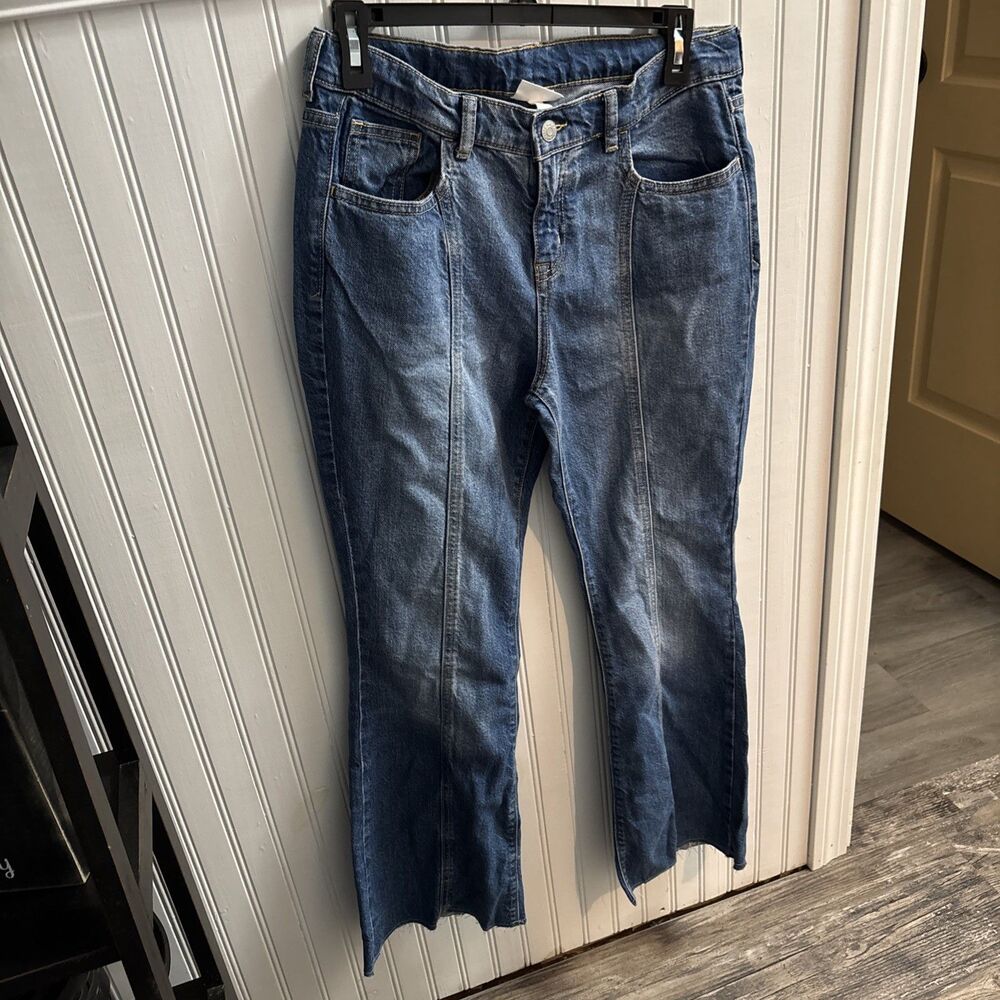 Teen Girl Youth 16 Distressed Flare Jeans Pockets Waist 30" NWOT Cat & Jack